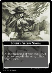 Bounty: Sleepy Sovka // Bounty Rules Double-Sided Token [Outlaws of Thunder Junction Commander Tokens] | Arkham Games and Comics