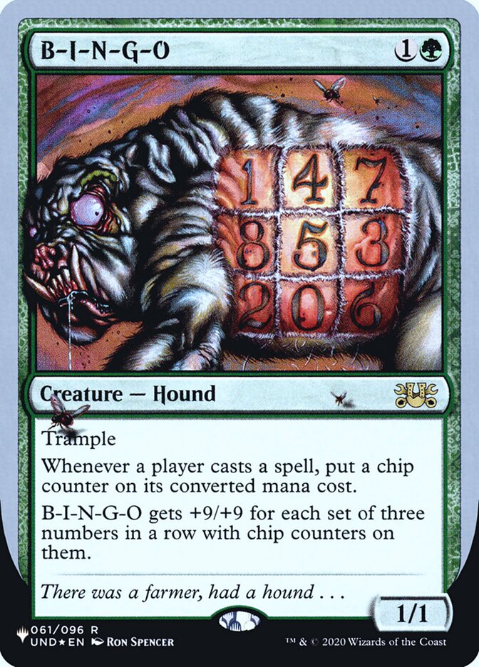 B-I-N-G-O (Unfinity Foil Edition) [The List] | Arkham Games and Comics