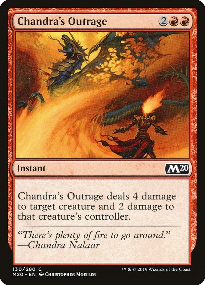 Chandra's Outrage (130) [M20] | Arkham Games and Comics