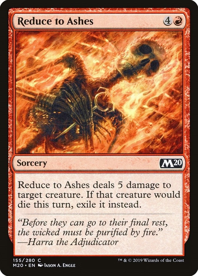 Reduce to Ashes (155) [M20] | Arkham Games and Comics