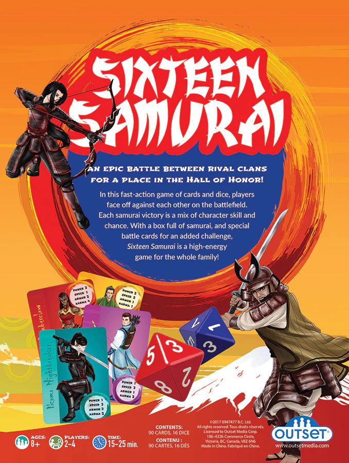 Sixteen Samurai Board Game | Arkham Games and Comics