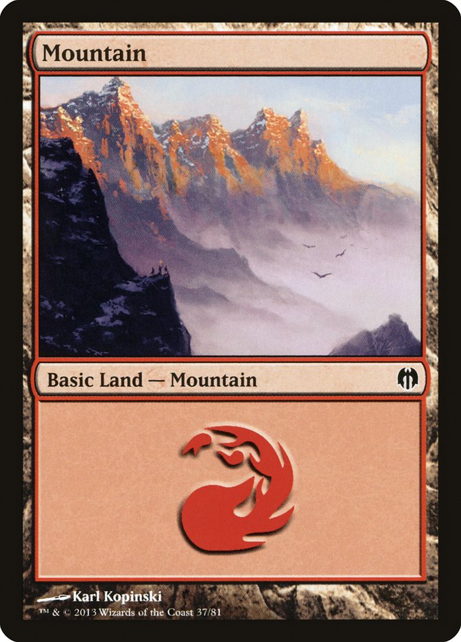 Mountain (37) [Duel Decks: Heroes vs. Monsters] | Arkham Games and Comics