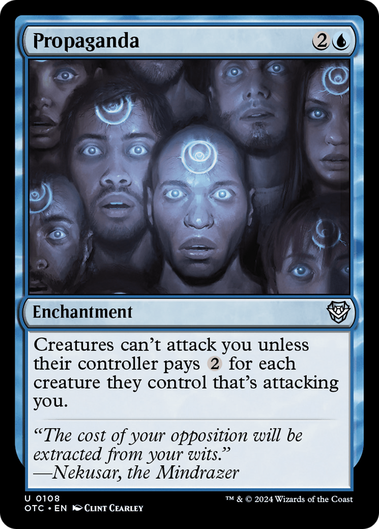Propaganda [Outlaws of Thunder Junction Commander] | Arkham Games and Comics