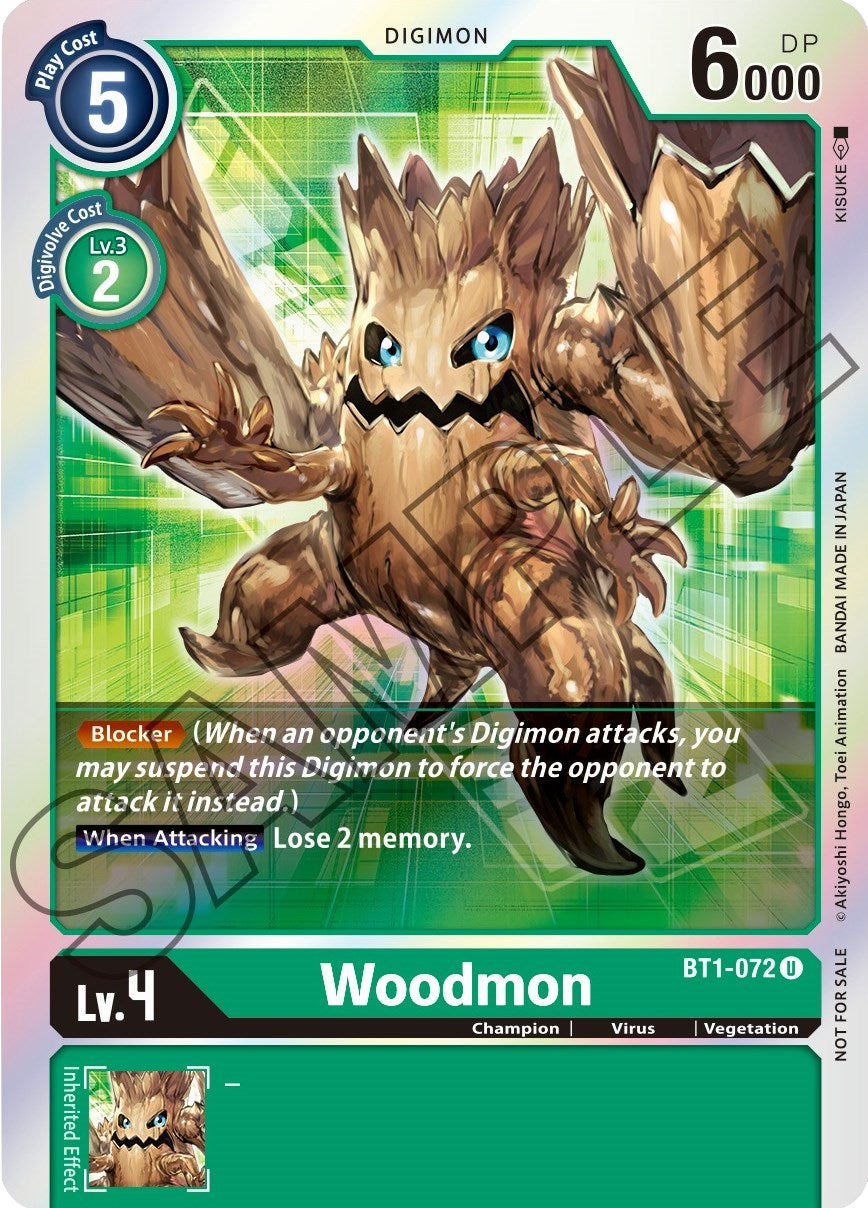 Woodmon [BT1-072] (Event Pack 1) [Release Special Booster Promos] | Arkham Games and Comics