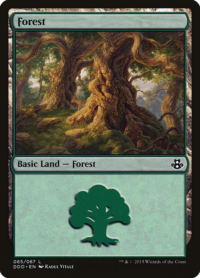 Forest (65) [Duel Decks: Elspeth vs. Kiora] | Arkham Games and Comics