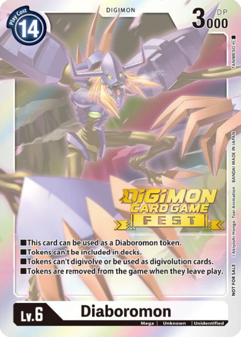 Diaboromon Token (Digimon Card Game Fest 2022) [Release Special Booster Promos] | Arkham Games and Comics