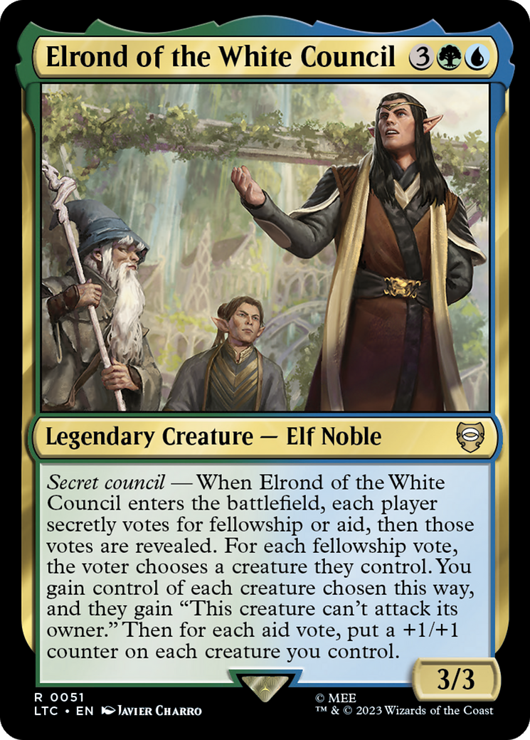 Elrond of the White Council [The Lord of the Rings: Tales of Middle-Earth Commander] | Arkham Games and Comics