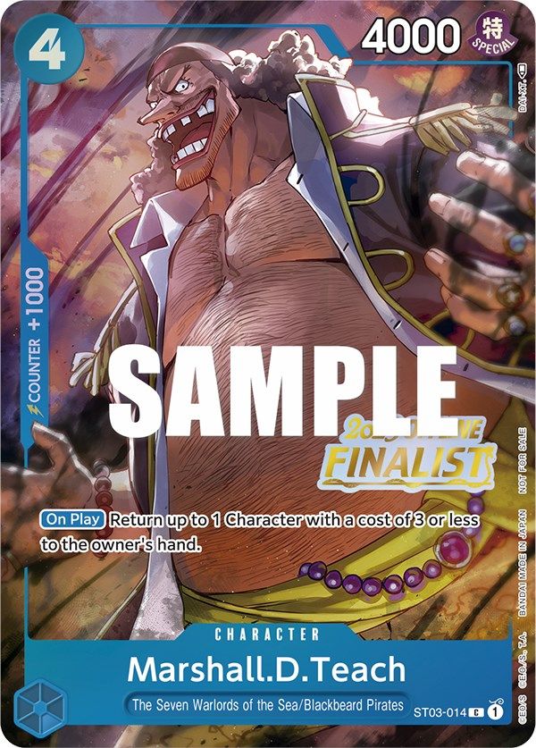 Marshall.D.Teach (Offline Regional 2023) [Finalist] [One Piece Promotion Cards] | Arkham Games and Comics