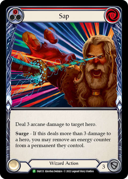 Sap (Red) [FAB115] (Promo)  Rainbow Foil | Arkham Games and Comics