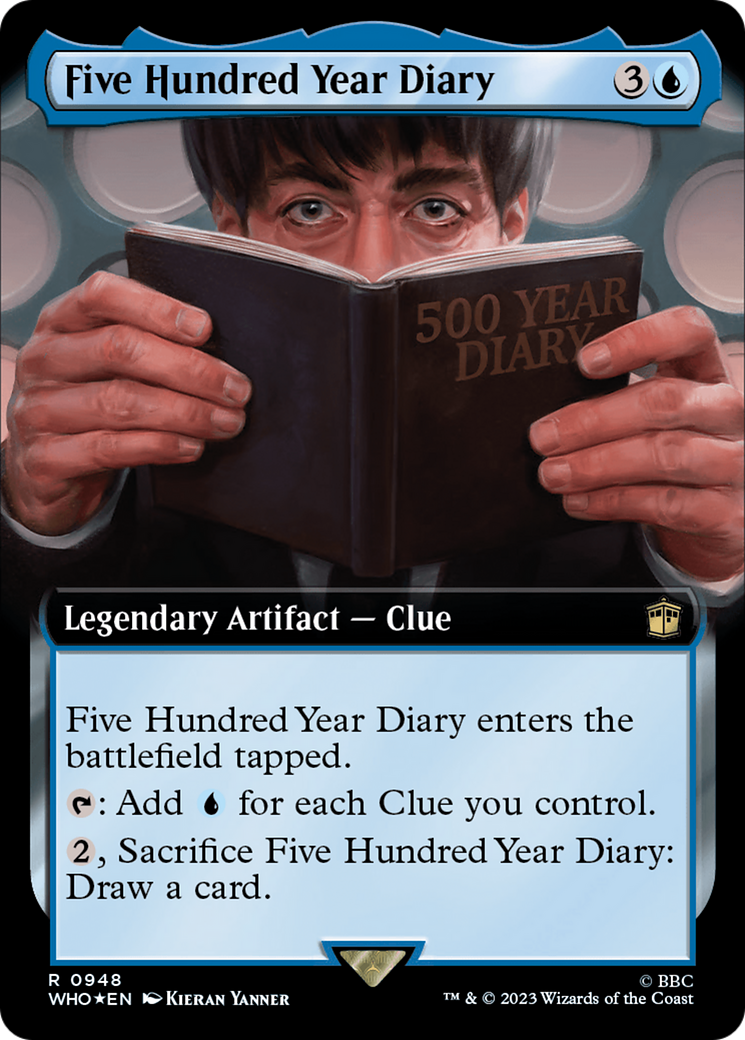 Five Hundred Year Diary (Extended Art) (Surge Foil) [Doctor Who] | Arkham Games and Comics