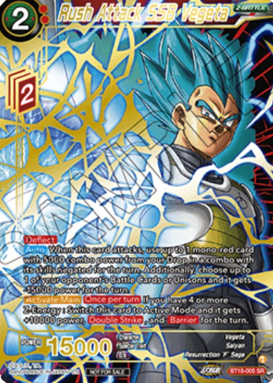 Rush Attack SSB Vegeta (Zenkai Cup 2022 Top 8) (BT18-005) [Tournament Promotion Cards] | Arkham Games and Comics