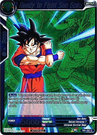 Ready to Fight Son Goku (Event Pack 2 - 2018) (TB1-027) [Promotion Cards] | Arkham Games and Comics