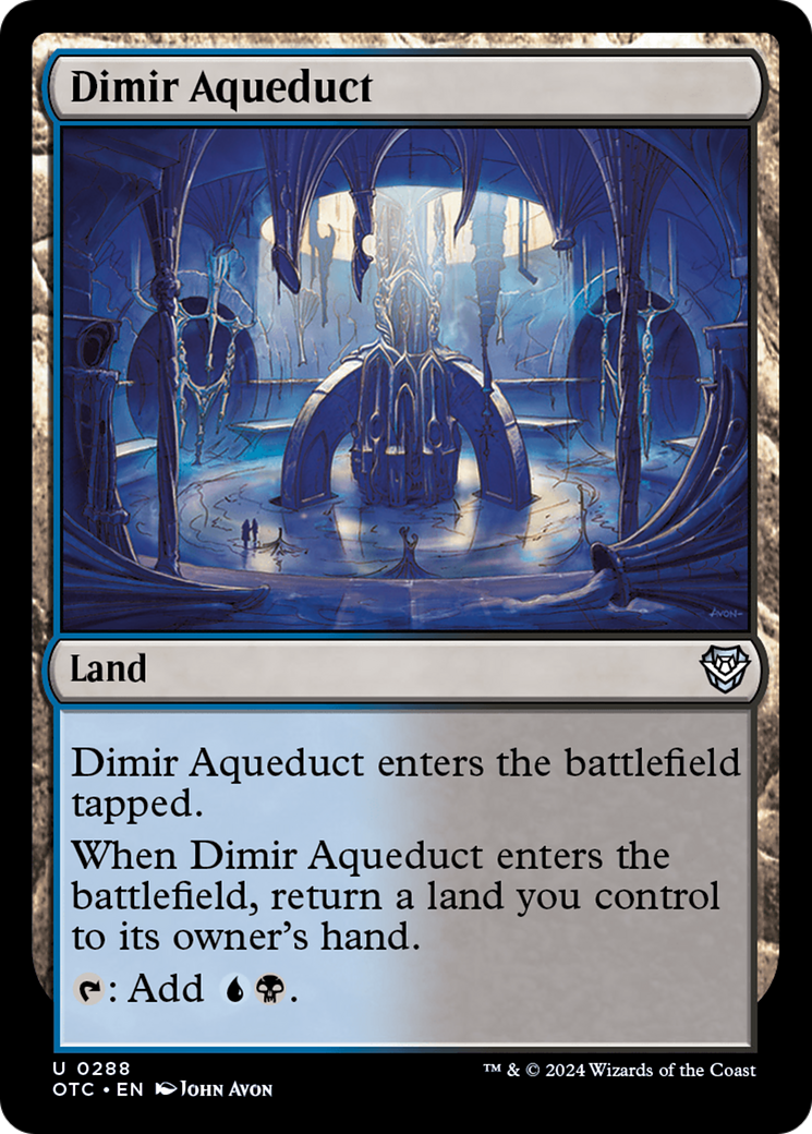 Dimir Aqueduct [Outlaws of Thunder Junction Commander] | Arkham Games and Comics