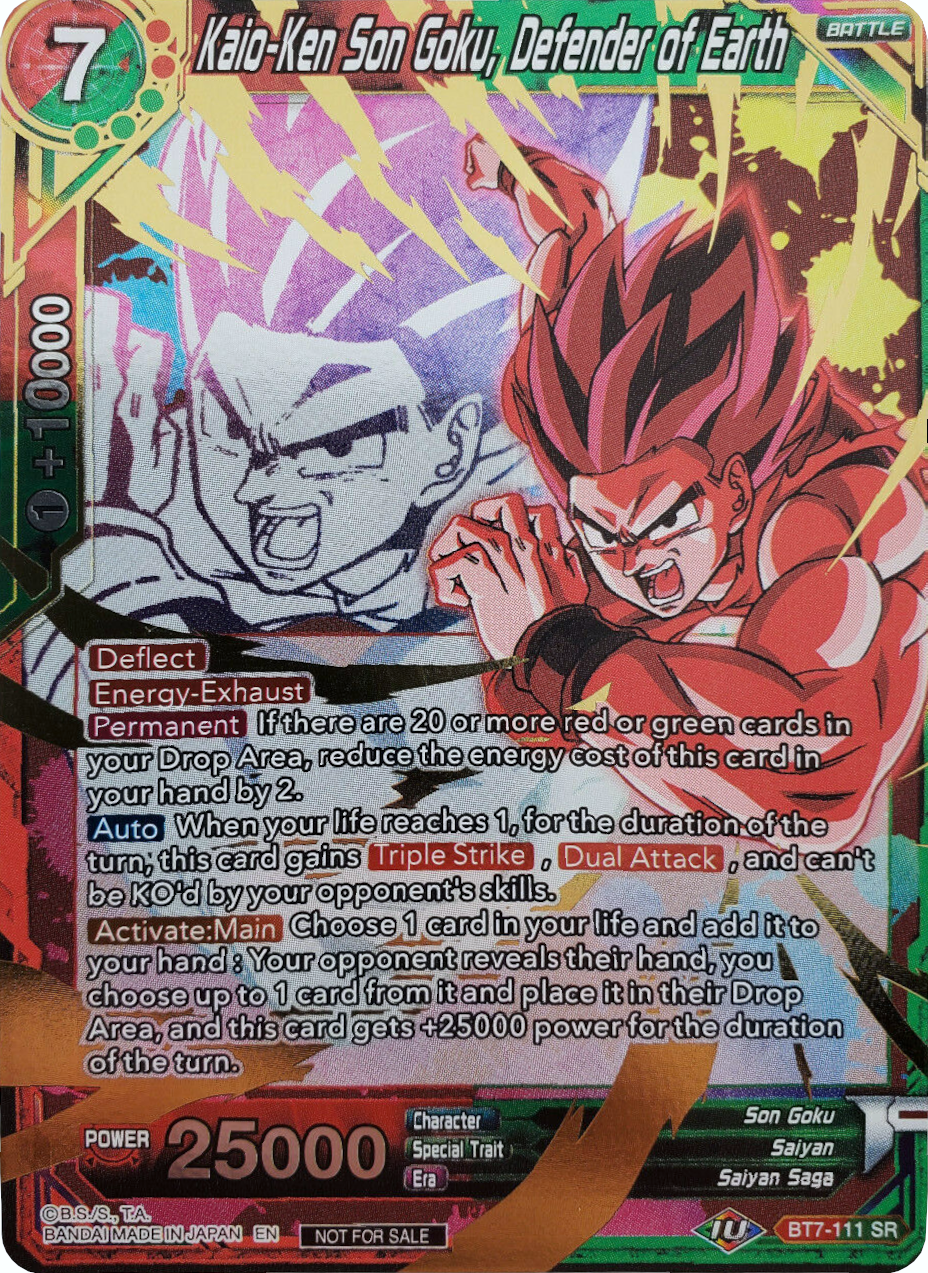 Kaio-Ken Son Goku, Defender of Earth (Event Pack 4) (BT7-111) [Promotion Cards] | Arkham Games and Comics