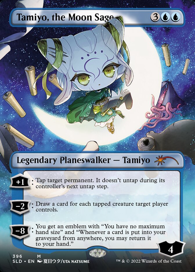 Tamiyo, the Moon Sage (Borderless) [Secret Lair Drop Series] | Arkham Games and Comics