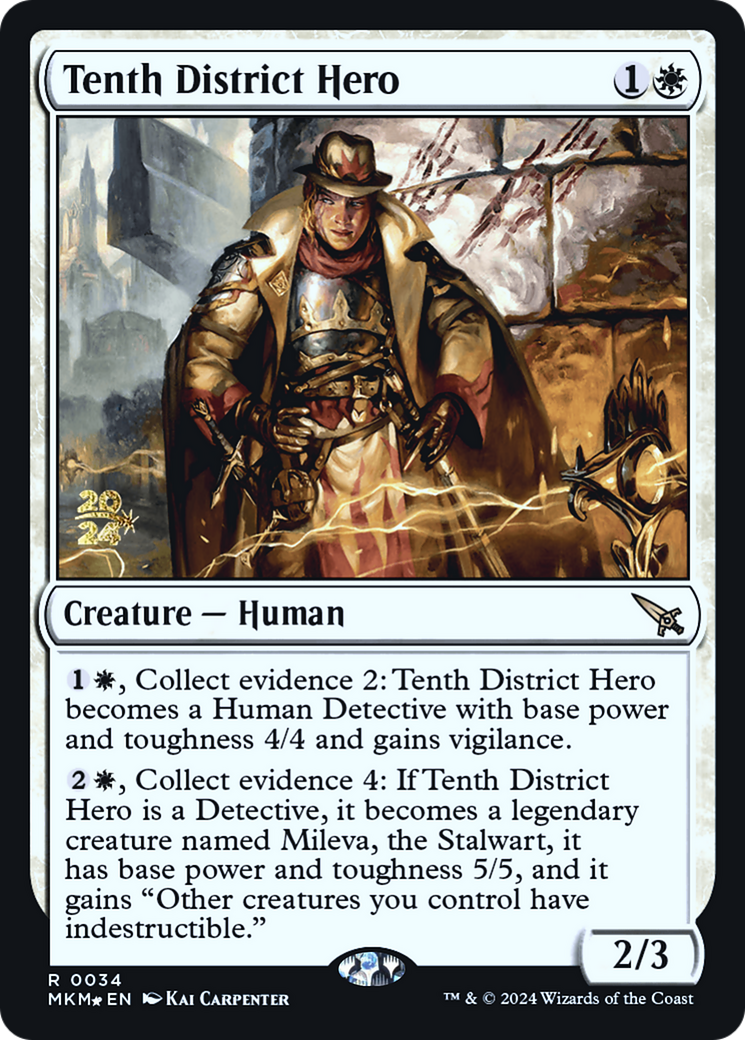 Tenth District Hero [Murders at Karlov Manor Prerelease Promos] | Arkham Games and Comics