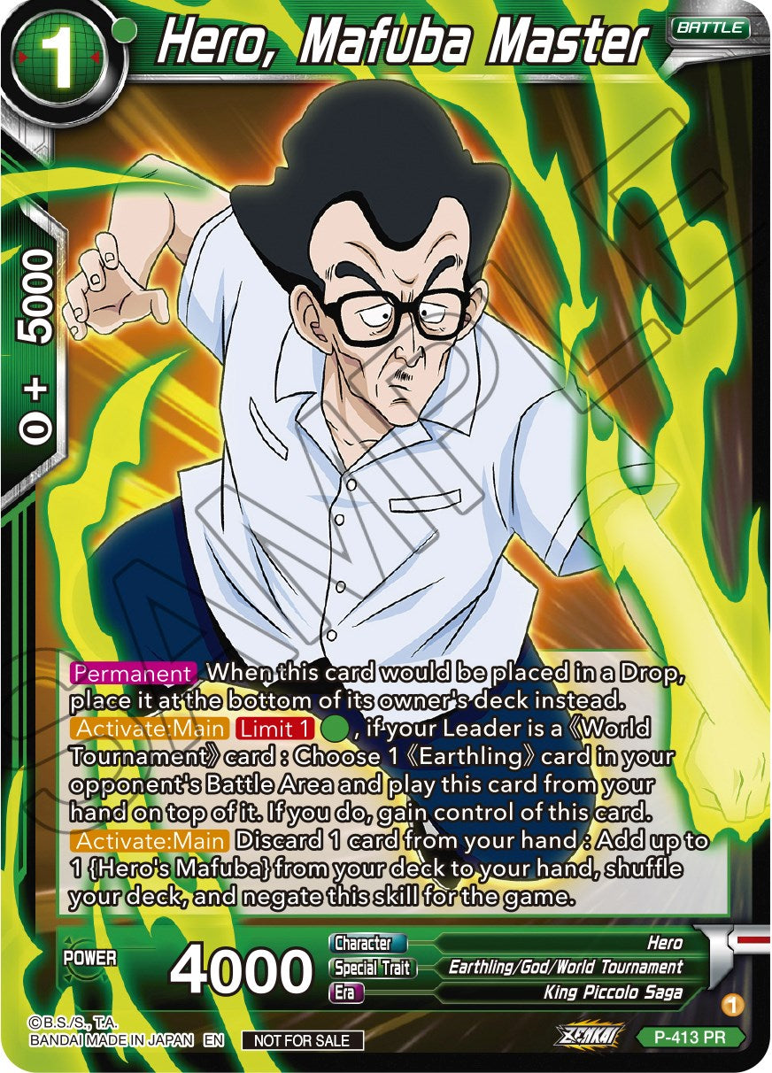 Hero, Mafuba Master (Zenkai Series Tournament Pack Vol.1) (P-413) [Tournament Promotion Cards] | Arkham Games and Comics