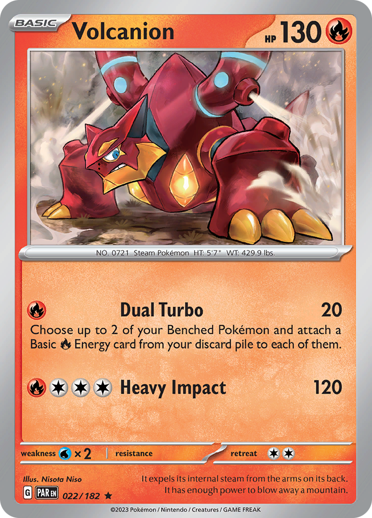 Volcanion (022/182) [Scarlet & Violet: Paradox Rift] | Arkham Games and Comics