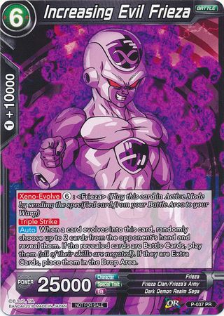 Increasing Evil Frieza (P-037) [Promotion Cards] | Arkham Games and Comics