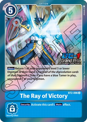 The Ray of Victory [BT2-096] (DC-1 Grand Prix) [Release Special Booster Promos] | Arkham Games and Comics