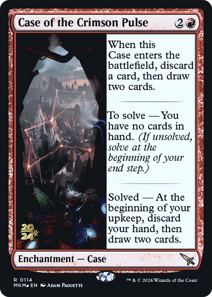 Case of the Crimson Pulse [Murders at Karlov Manor Prerelease Promos] | Arkham Games and Comics