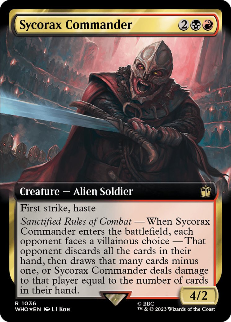 Sycorax Commander (Extended Art) (Surge Foil) [Doctor Who] | Arkham Games and Comics