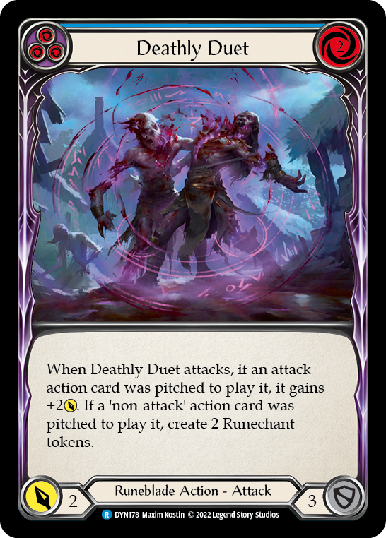 Deathly Duet (Blue) [DYN178] (Dynasty)  Rainbow Foil | Arkham Games and Comics