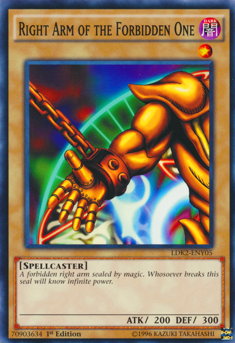 Right Arm of the Forbidden One [LDK2-ENY05] Common | Arkham Games and Comics