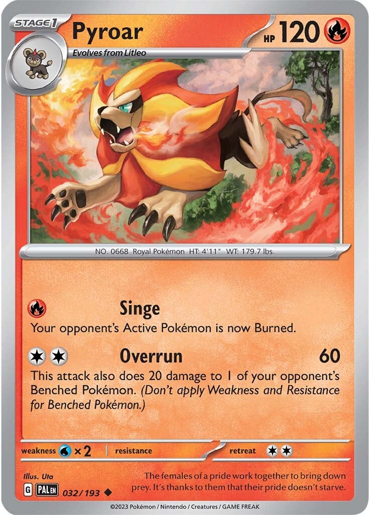 Pyroar (032/193) [Scarlet & Violet: Paldea Evolved] | Arkham Games and Comics