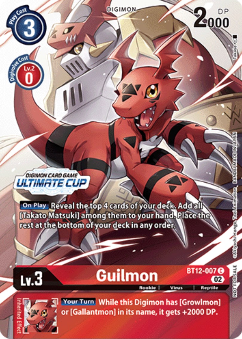 Guilmon [BT12-007] (Ultimate Cup) [Across Time Promos] | Arkham Games and Comics