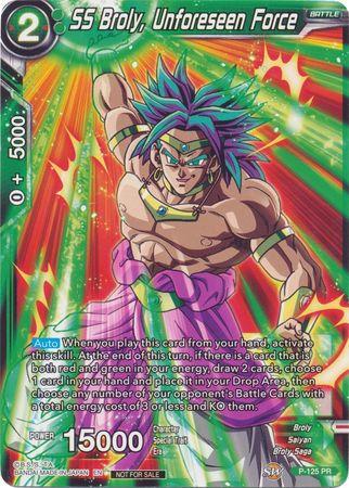 SS Broly, Unforeseen Force (Top 16 Winner) (P-125) [Tournament Promotion Cards] | Arkham Games and Comics