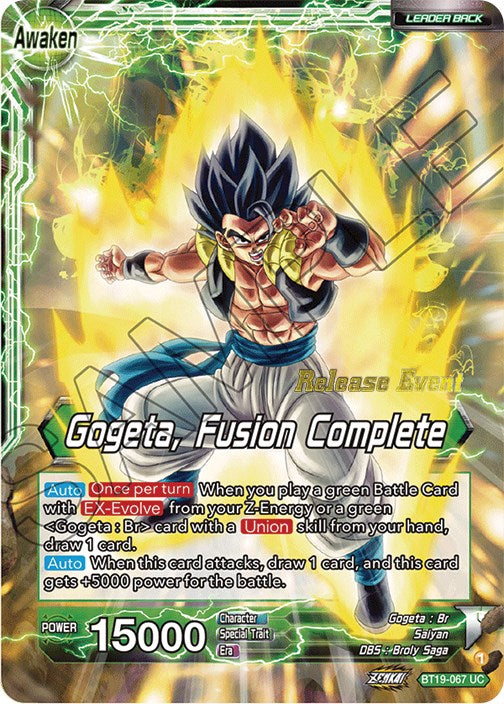 Veku // Gogeta, Fusion Complete (Fighter's Ambition Holiday Pack) (BT19-067) [Tournament Promotion Cards] | Arkham Games and Comics