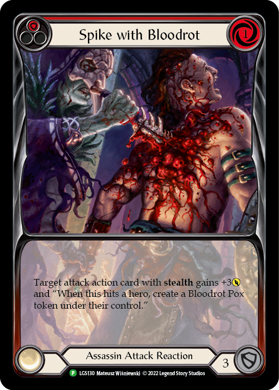 Spike with Bloodrot [LGS130] (Promo)  Rainbow Foil | Arkham Games and Comics