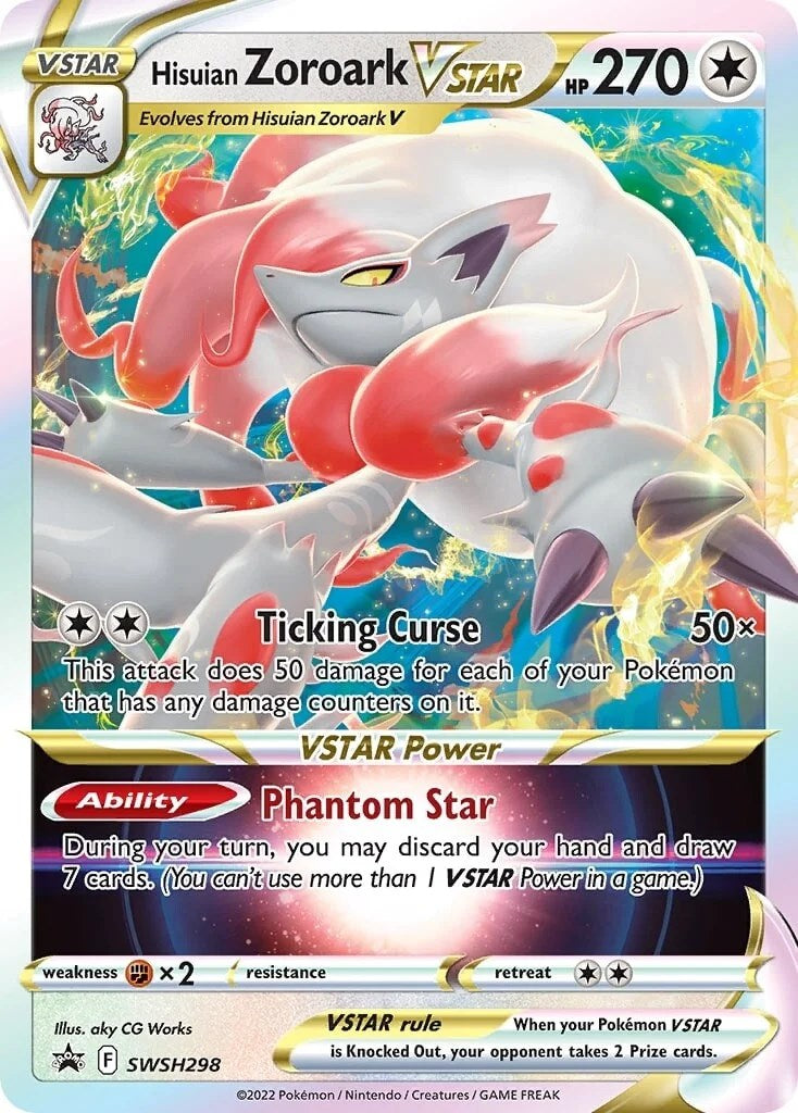 Hisuian Zoroark VSTAR (SWSH298) (Jumbo Card) [Sword & Shield: Lost Origin] | Arkham Games and Comics