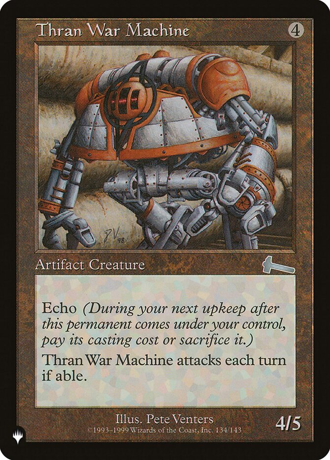 Thran War Machine [The List] | Arkham Games and Comics