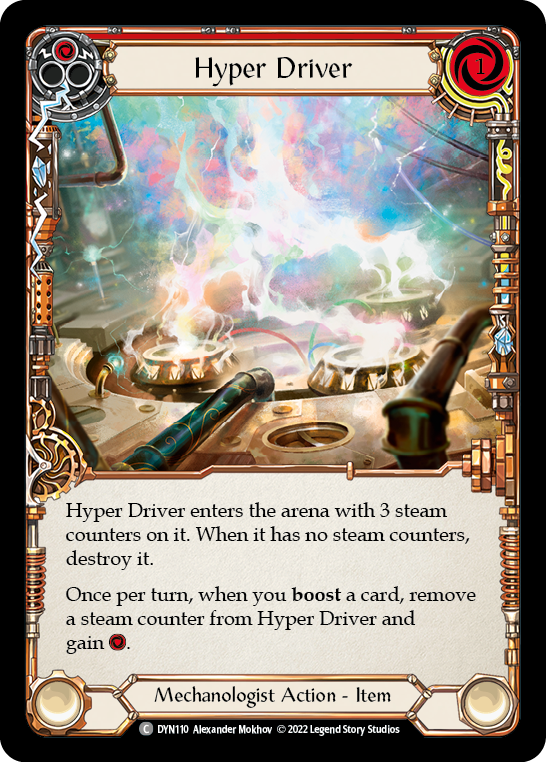 Hyper Driver (Red) [DYN110] (Dynasty)  Cold Foil | Arkham Games and Comics