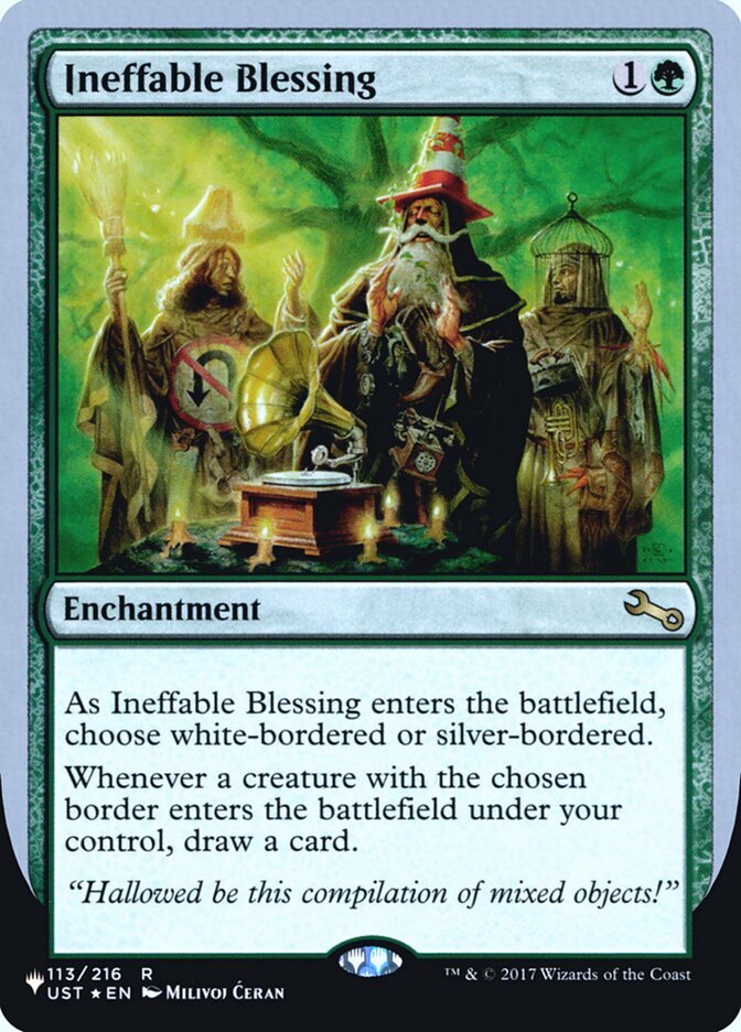 Ineffable Blessing (Bordered) (Unfinity Foil Edition) [The List] | Arkham Games and Comics