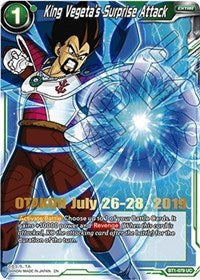 King Vegeta's Surprise Attack (OTAKON 2019) (BT1-079) [Promotion Cards] | Arkham Games and Comics