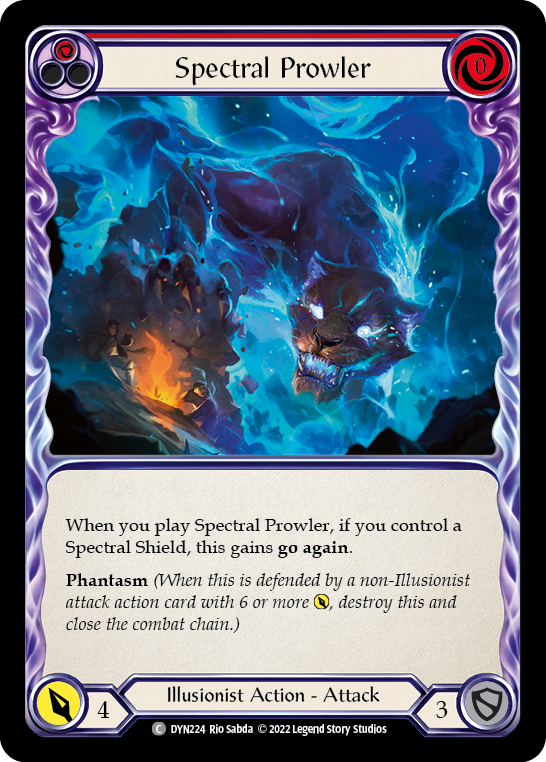 Spectral Prowler (Red) [DYN224] (Dynasty)  Rainbow Foil | Arkham Games and Comics