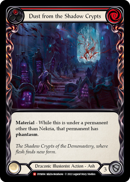 Dust from the Shadow Crypts [DYN004] (Dynasty)  Rainbow Foil | Arkham Games and Comics