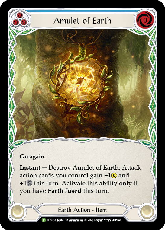 Amulet of Earth [LGS063] (Promo)  Cold Foil | Arkham Games and Comics