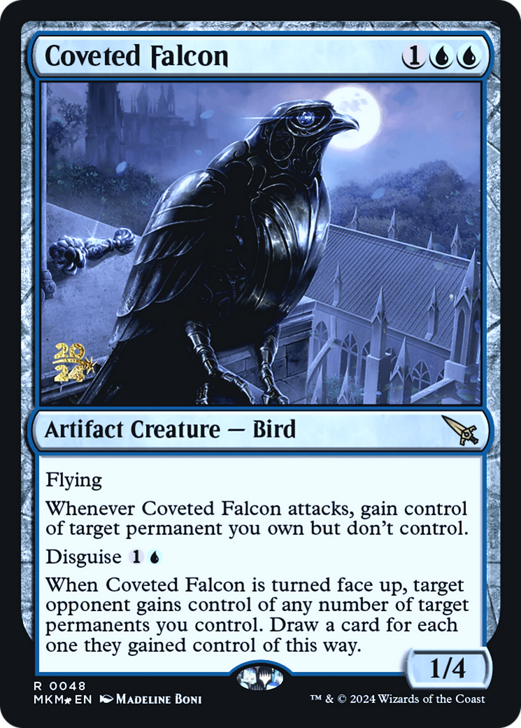 Coveted Falcon [Murders at Karlov Manor Prerelease Promos] | Arkham Games and Comics