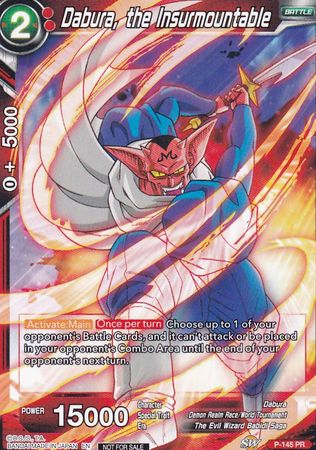 Dabura, the Insurmountable (Power Booster: World Martial Arts Tournament) (P-145) [Promotion Cards] | Arkham Games and Comics