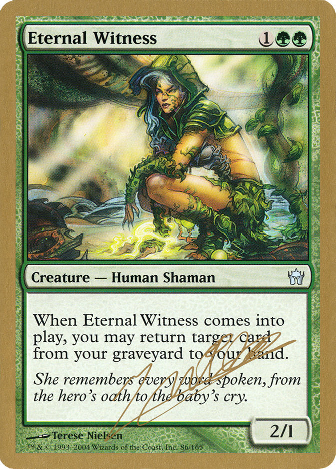 Eternal Witness (Julien Nuijten) [World Championship Decks 2004] | Arkham Games and Comics