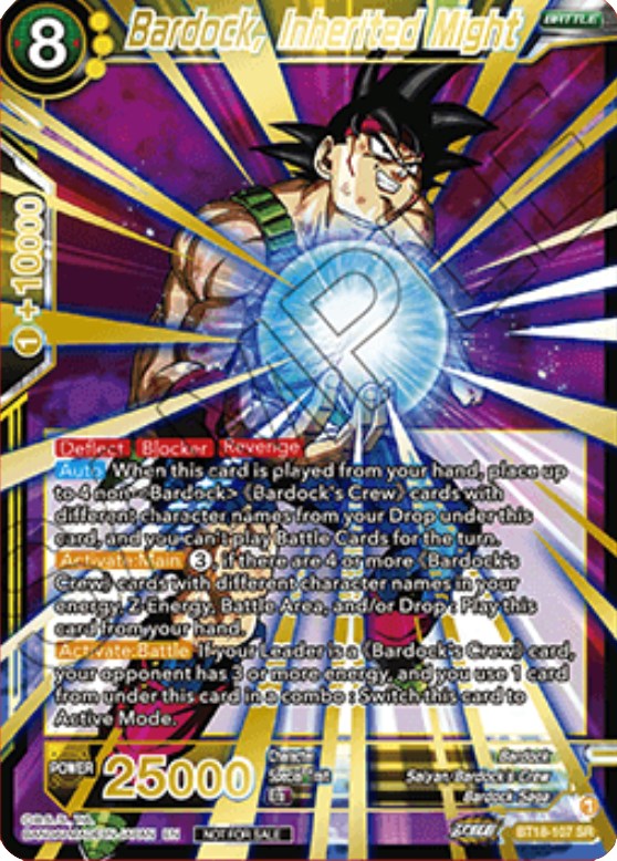 Bardock, Inherited Might (Zenkai Cup 2022 Top 32) (BT18-107) [Tournament Promotion Cards] | Arkham Games and Comics