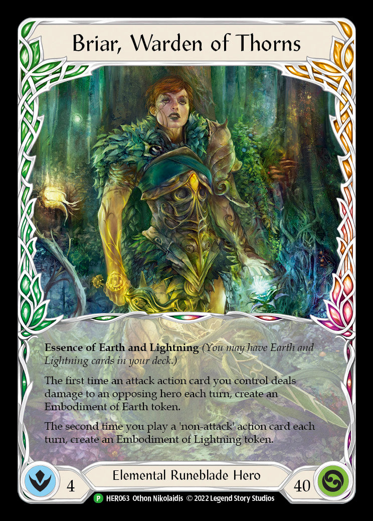 Briar, Warden of Thorns [HER063] (Promo)  Cold Foil | Arkham Games and Comics