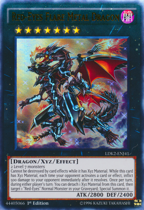 Red-Eyes Flare Metal Dragon [LDK2-ENJ41] Ultra Rare | Arkham Games and Comics