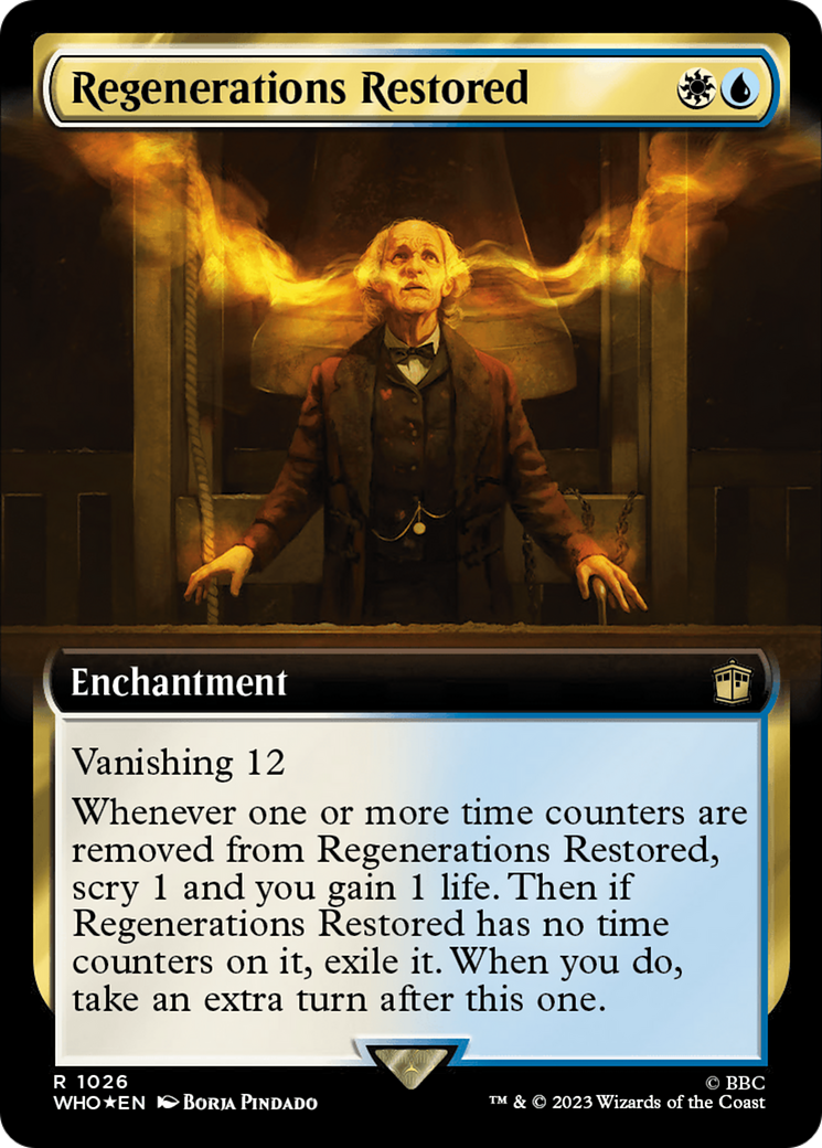 Regenerations Restored (Extended Art) (Surge Foil) [Doctor Who] | Arkham Games and Comics