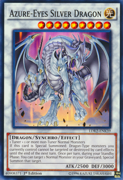 Azure-Eyes Silver Dragon [LDK2-ENK39] Common | Arkham Games and Comics