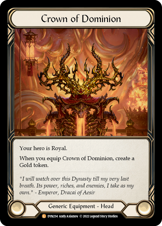 Crown of Dominion [DYN234] (Dynasty)  Cold Foil | Arkham Games and Comics